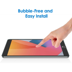 HD Tempered Glass Screen Protector for iPad 2021 / 8th Gen 2020 / 7th Gen 2019 (Clear)