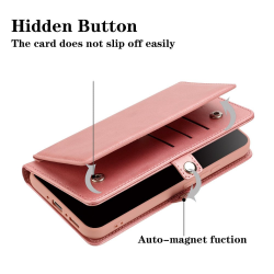 Premium PU Leather Folio Wallet Front Cover Case with Card Holder
