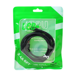 6FT Type-C to USB Cable 2.4A Heavy-Duty Durable Soft Flexible Tangle-Free Charging